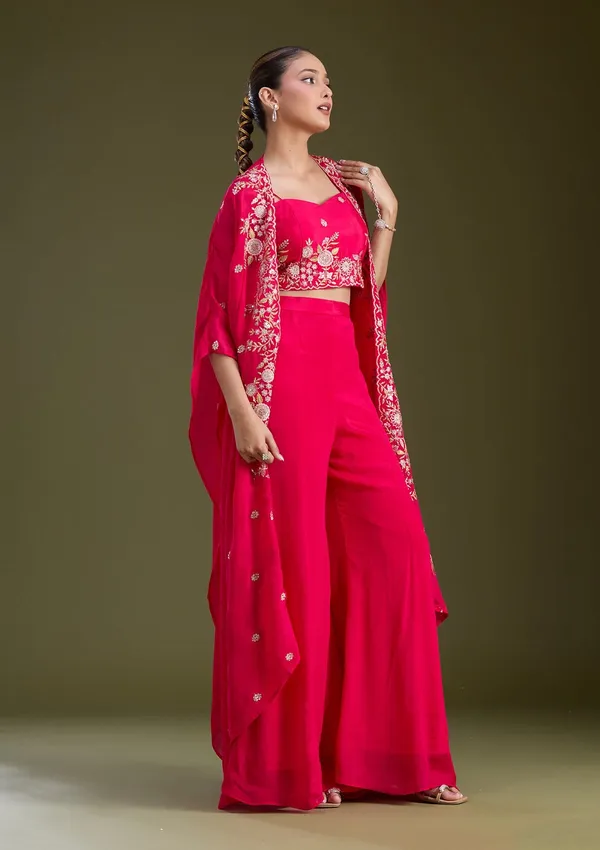 Rani_Pink_Cutdana_Soft_Raw_Silk_Readymade_Salwar_Suit