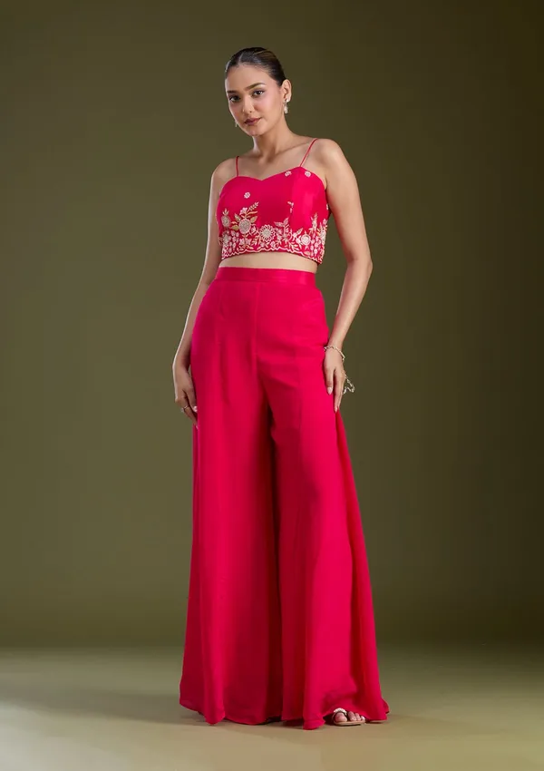 Rani_Pink_Cutdana_Soft_Raw_Silk_Readymade_Salwar_Suit