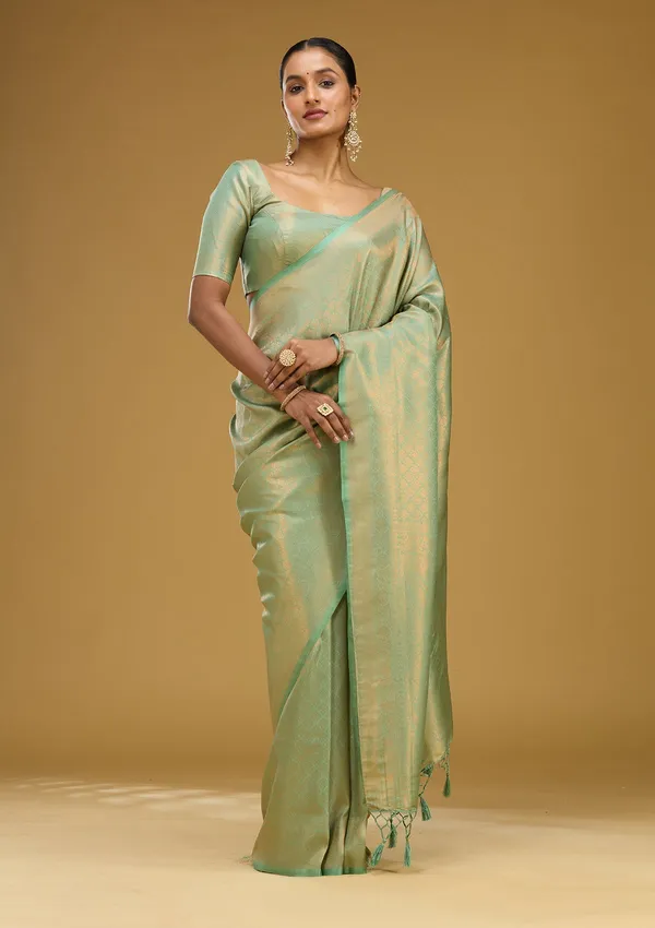 Sea_Green_Zariwork_Gold_Silk_Silk_Saree