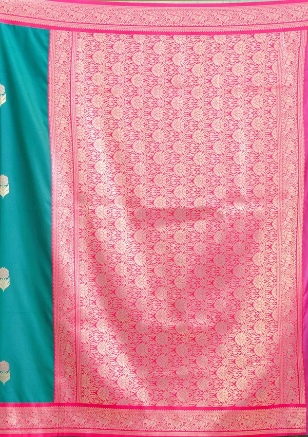 Peacock_Blue_Zariwork_Gold_Silk_Silk_Saree