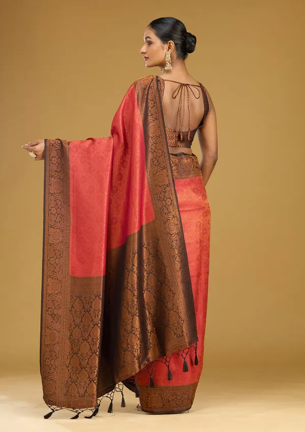 Maroon_Zariwork_Gold_Silk_Silk_Saree