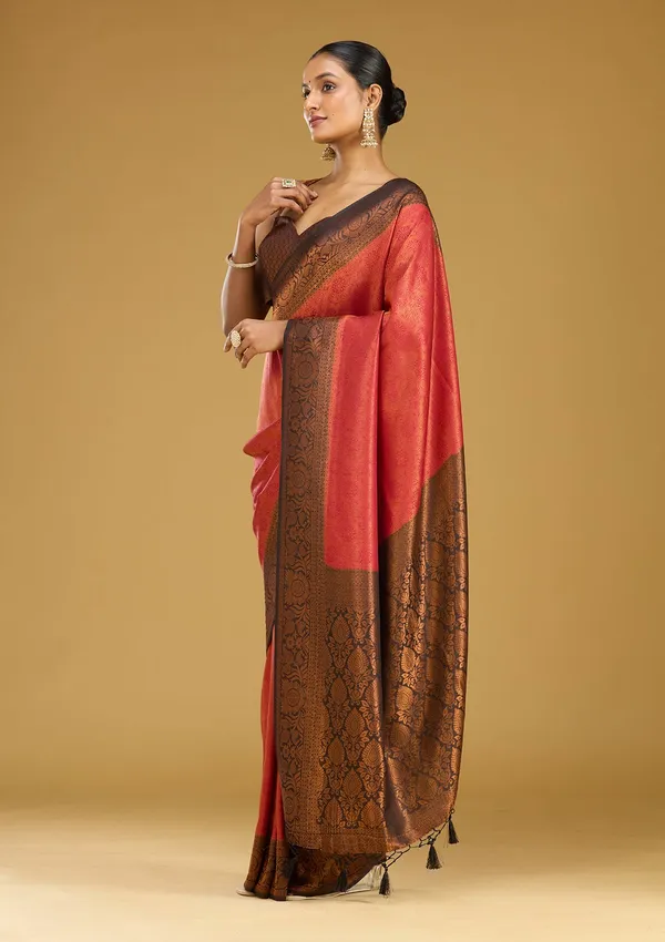 Maroon_Zariwork_Gold_Silk_Silk_Saree