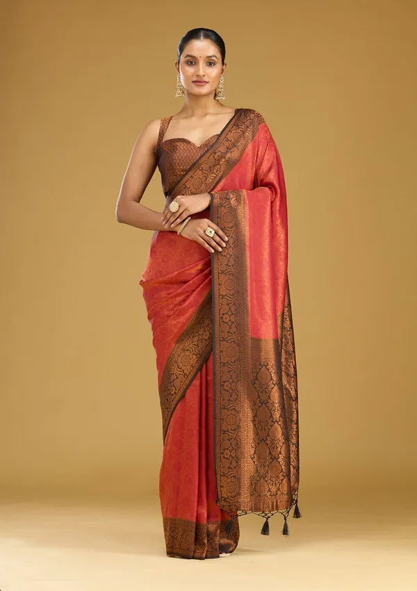 Maroon_Zariwork_Gold_Silk_Silk_Saree