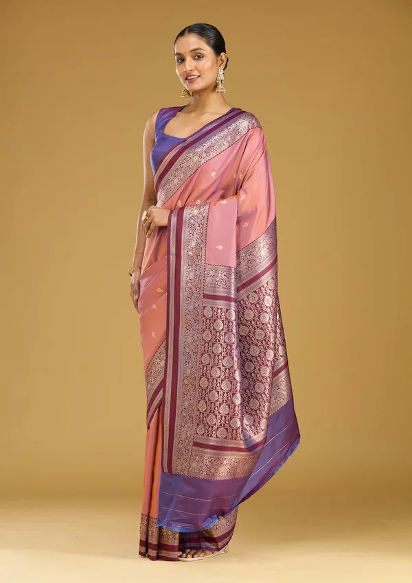 Onion_Pink_Zariwork_Gold_Silk_Silk_Saree