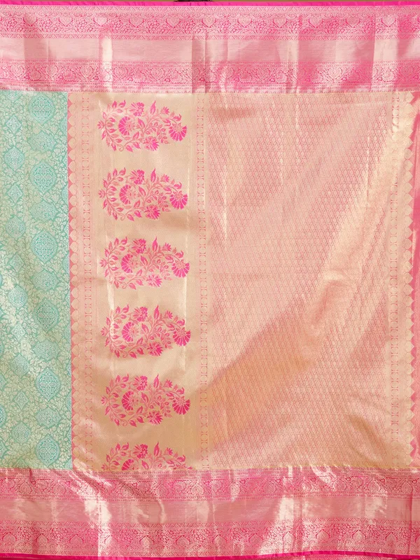 Mehendi_Zariwork_Gold_Silk_Silk_Saree