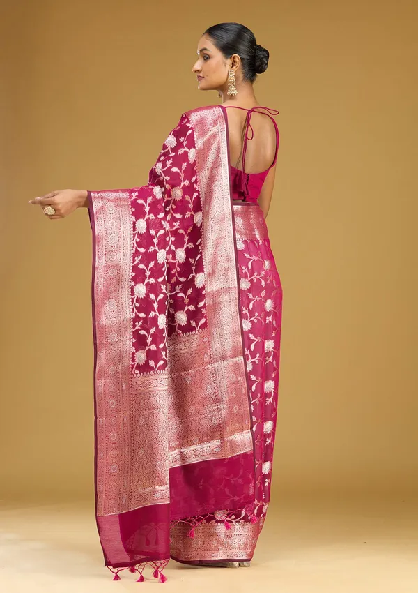 Wine_Zariwork_Art_Silk_Silk_Saree
