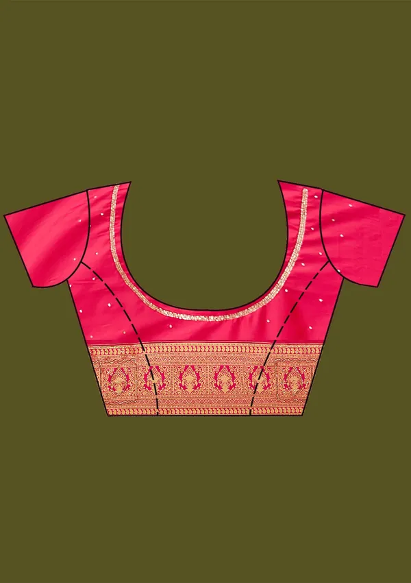 Peach_Cutdana_Silk_Silk_Saree