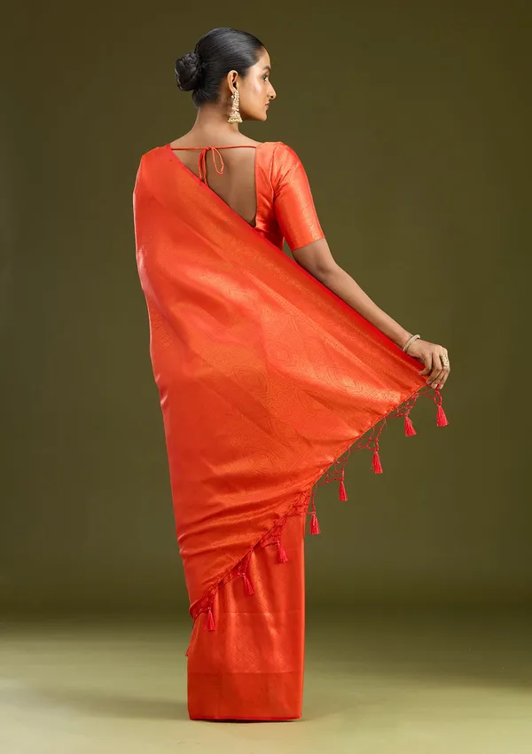 Orange_Zariwork_Gold_Silk_Silk_Saree