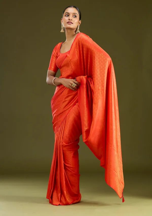 Orange_Zariwork_Gold_Silk_Silk_Saree