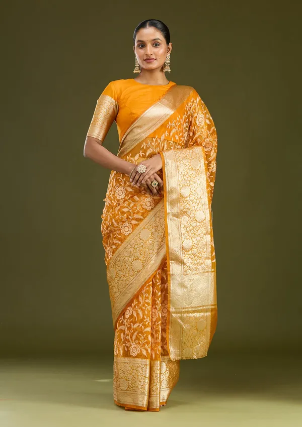 Mustard_Zariwork_Gold_Silk_Silk_Saree