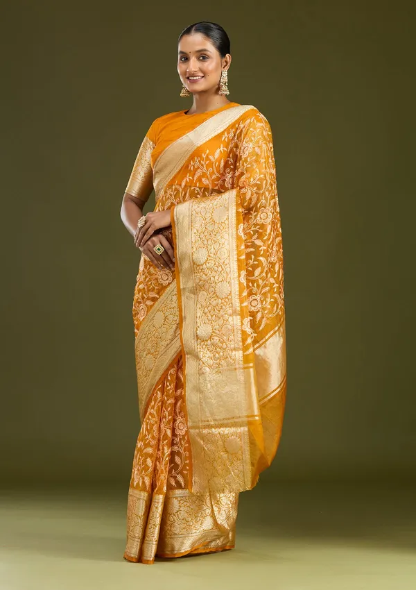 Mustard_Zariwork_Gold_Silk_Silk_Saree