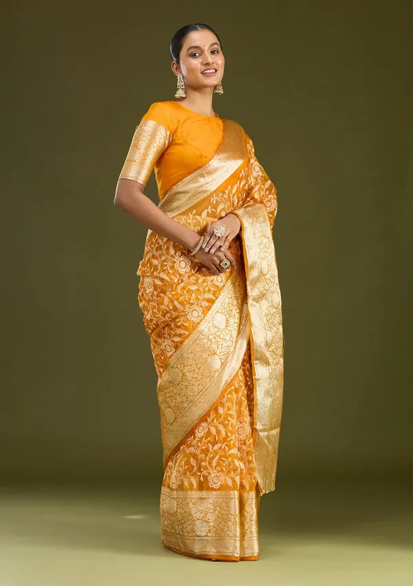 Mustard_Zariwork_Gold_Silk_Silk_Saree