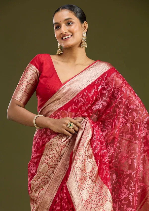 Red_Zariwork_Cotton_Silk_Saree