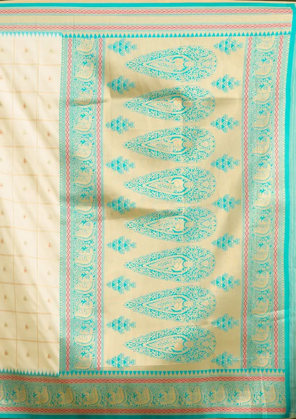 Off_White_Zariwork_Gold_Silk_Silk_Saree