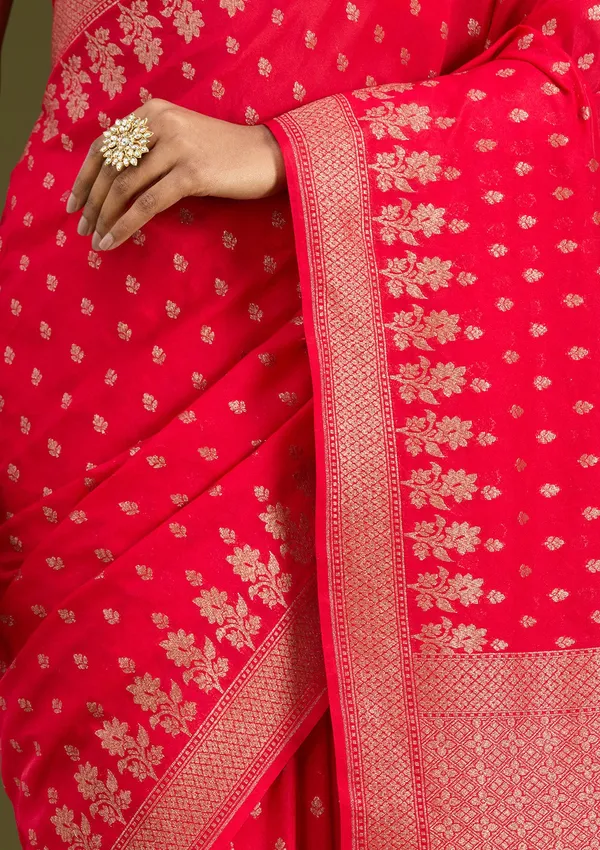 Magenta_Pink_Zariwork_Gold_Silk_Silk_Saree