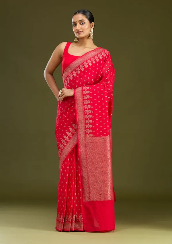 Magenta_Pink_Zariwork_Gold_Silk_Silk_Saree