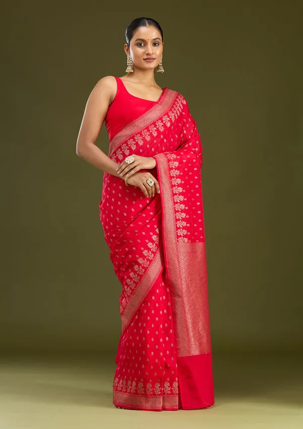 Magenta_Pink_Zariwork_Gold_Silk_Silk_Saree