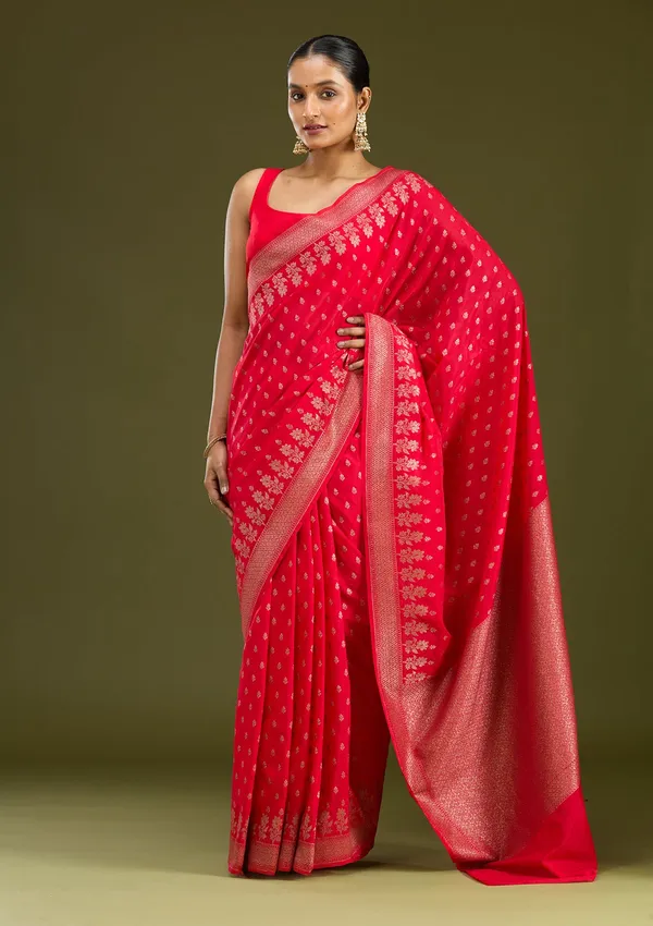 Magenta_Pink_Zariwork_Gold_Silk_Silk_Saree