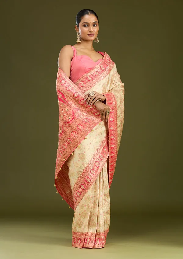 Cream_Cutdana_Silk_Silk_Saree