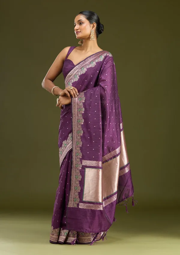 Purple_Zariwork_Gold_Art_Silk_Silk_Saree