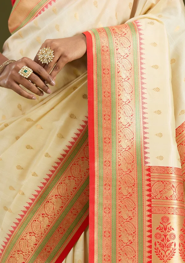 Off_White_Zariwork_Gold_Silk_Silk_Saree