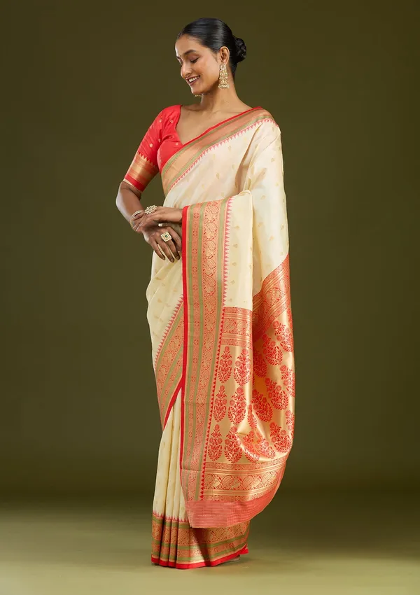 Off_White_Zariwork_Gold_Silk_Silk_Saree