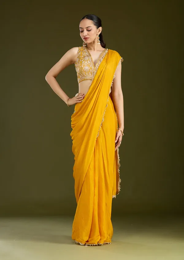 Mustard_Yellow_Cutdana_Satin_Saree