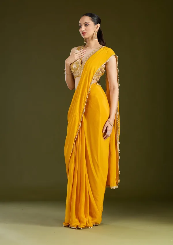 Mustard_Yellow_Cutdana_Satin_Saree