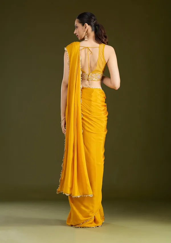 Mustard_Yellow_Cutdana_Satin_Saree