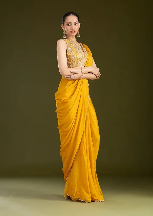 Mustard_Yellow_Cutdana_Satin_Saree