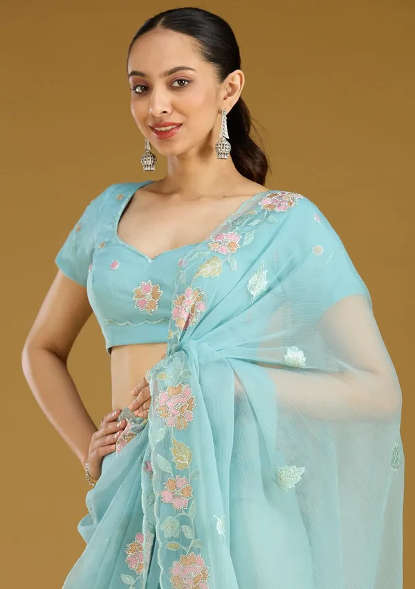 Sky_Blue_Threadwork_Chiffon_Saree