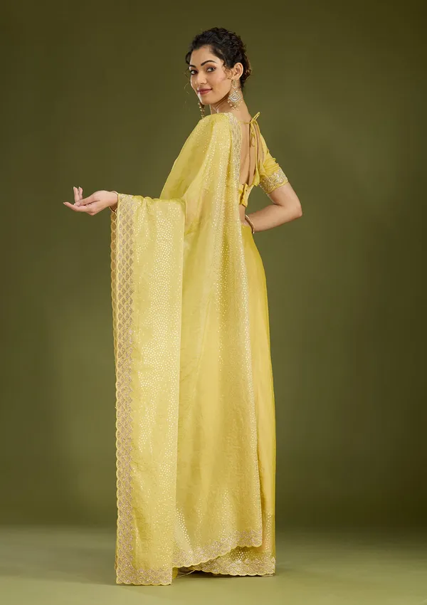 Lime_Green_Sequins_Tissue_Saree