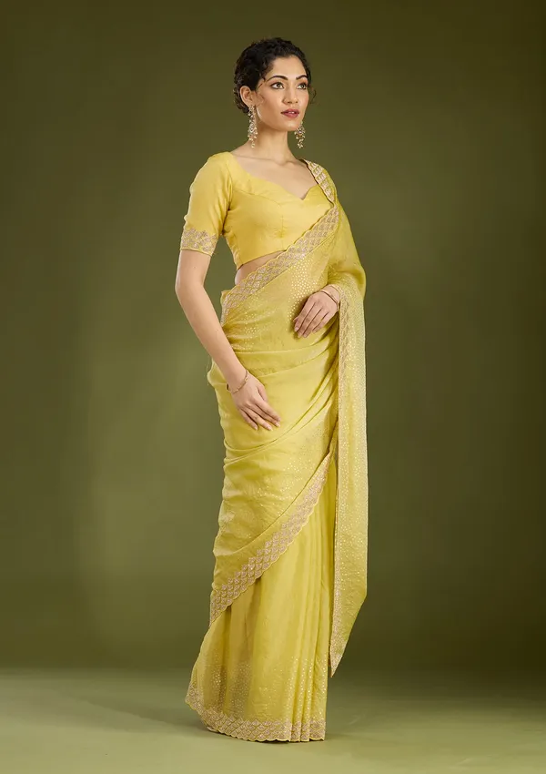 Lime_Green_Sequins_Tissue_Saree