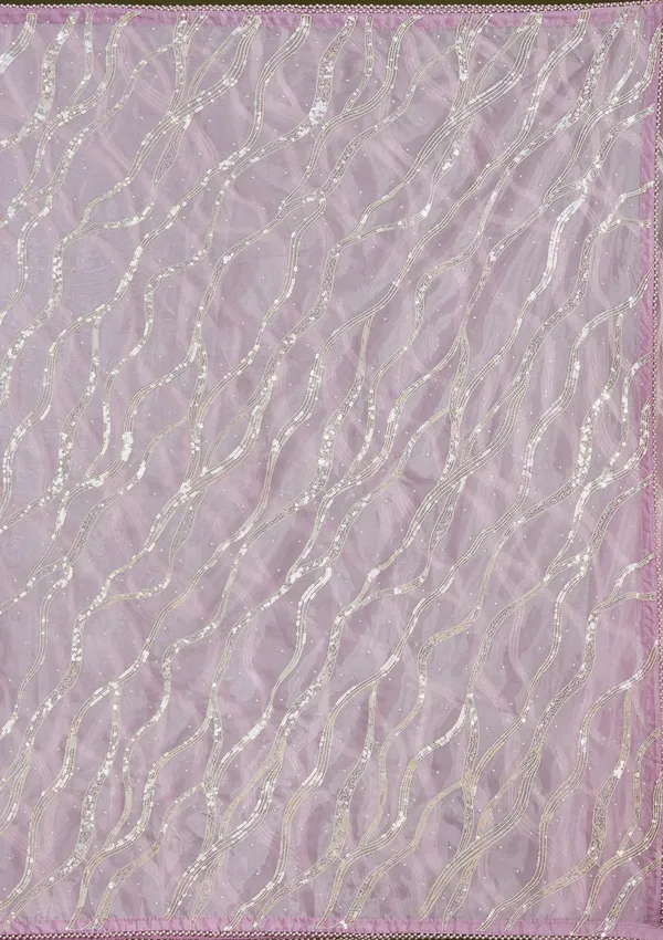 Lavender_Pearlwork_Organza_Saree