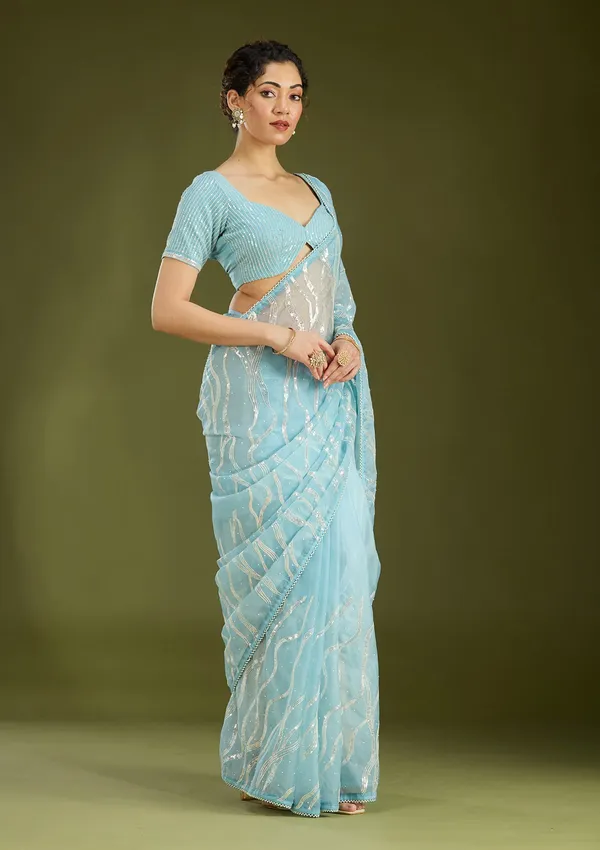 Sky_Blue_Pearlwork_Organza_Saree