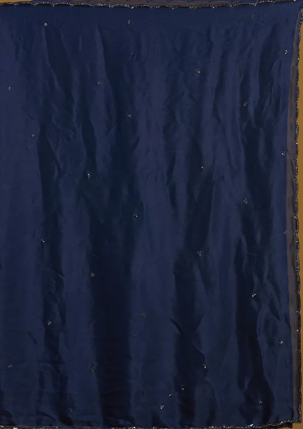 Navy_Blue_Sequins_Satin_Readymade_Salwar_Suit