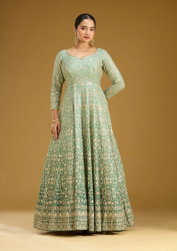 Sea_Green_Zariwork_Gold_Crepe_Readymade_Salwar_Suit