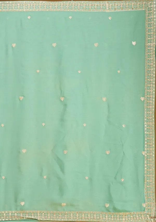 Sea_Green_Zariwork_Gold_Crepe_Readymade_Salwar_Suit