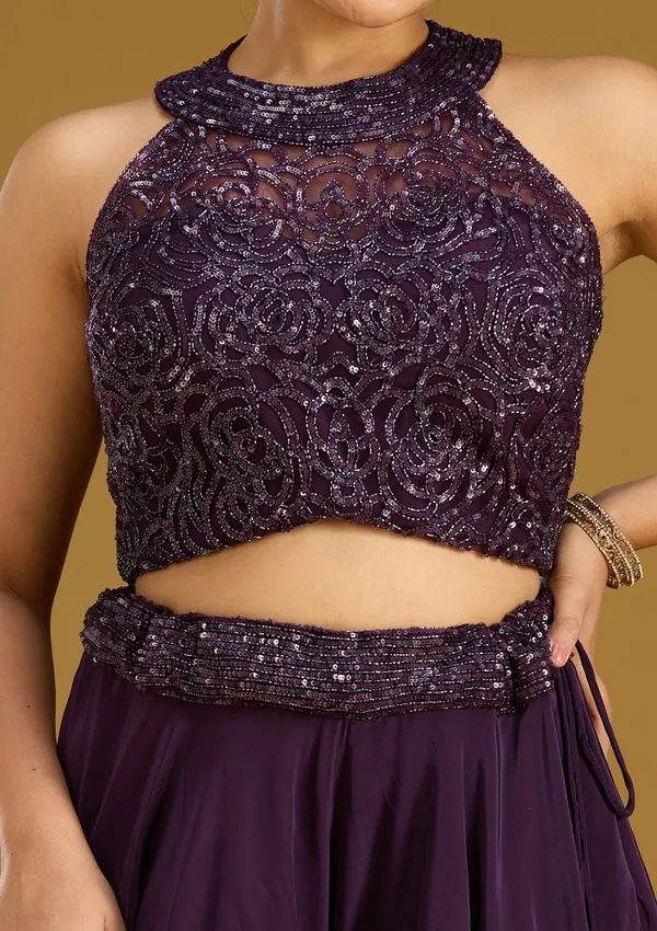 Purple_Cutdana_Georgette_Readymade_Salwar_Suit