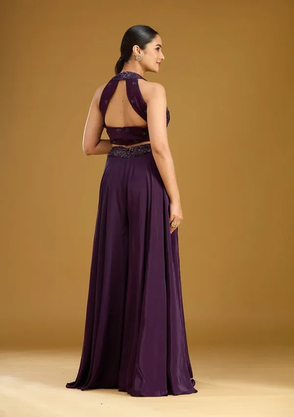 Purple_Cutdana_Georgette_Readymade_Salwar_Suit