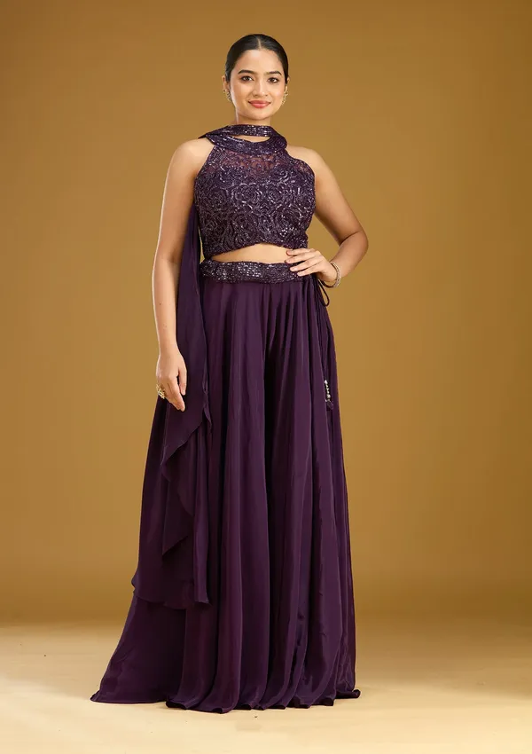 Purple_Cutdana_Georgette_Readymade_Salwar_Suit
