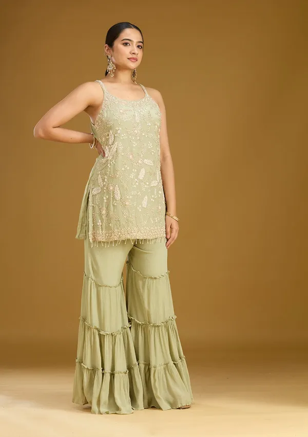 Pista_Green_Threadwork_Crepe_Readymade_Salwar_Suit