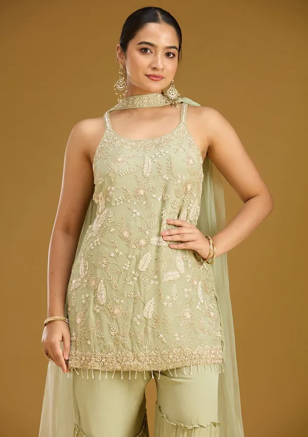 Pista_Green_Threadwork_Crepe_Readymade_Salwar_Suit