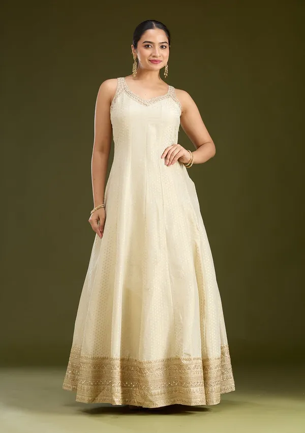 Beige_Zariwork_Gold_Crepe_Readymade_Salwar_Suit