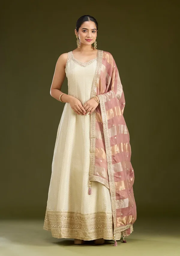 Beige_Zariwork_Gold_Crepe_Readymade_Salwar_Suit