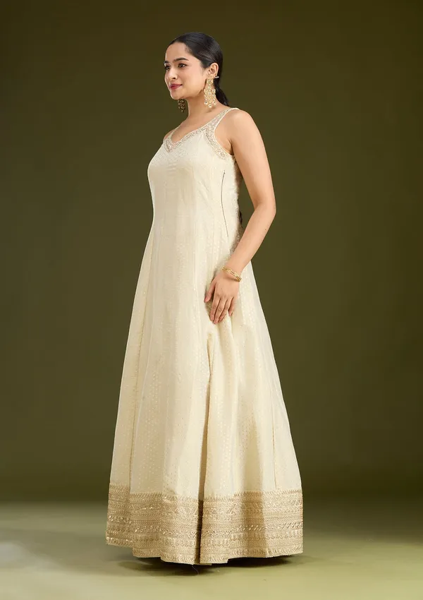 Beige_Zariwork_Gold_Crepe_Readymade_Salwar_Suit