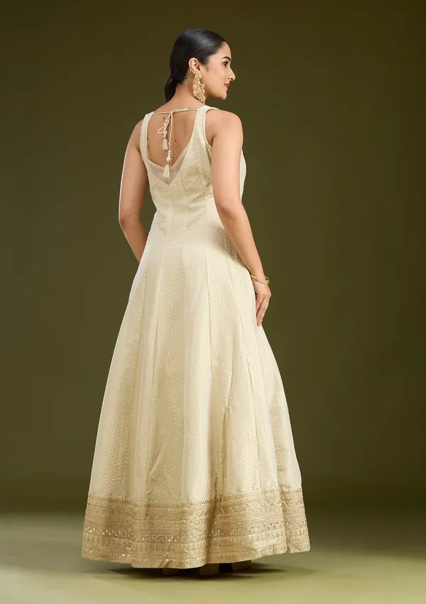 Beige_Zariwork_Gold_Crepe_Readymade_Salwar_Suit