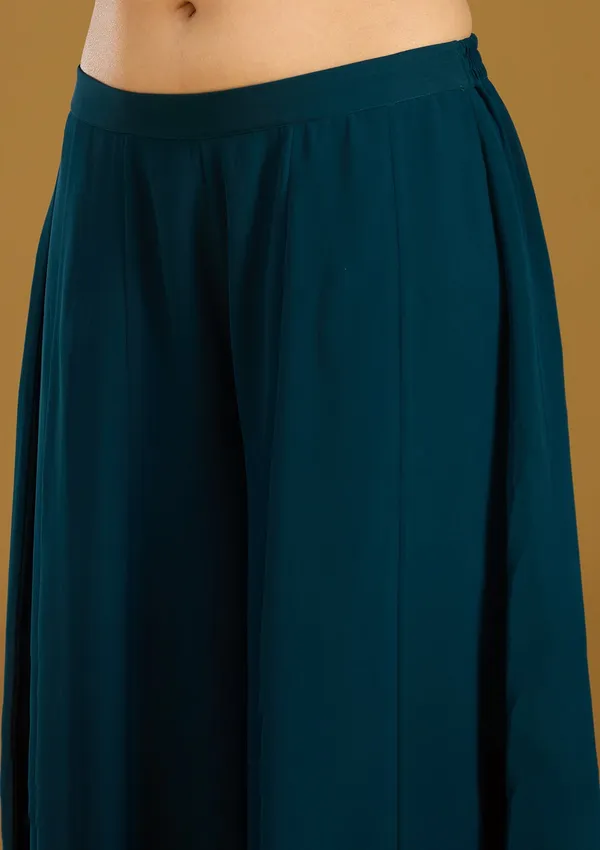 Peacock_Blue_Cutdana_Georgette_Readymade_Salwar_Suit