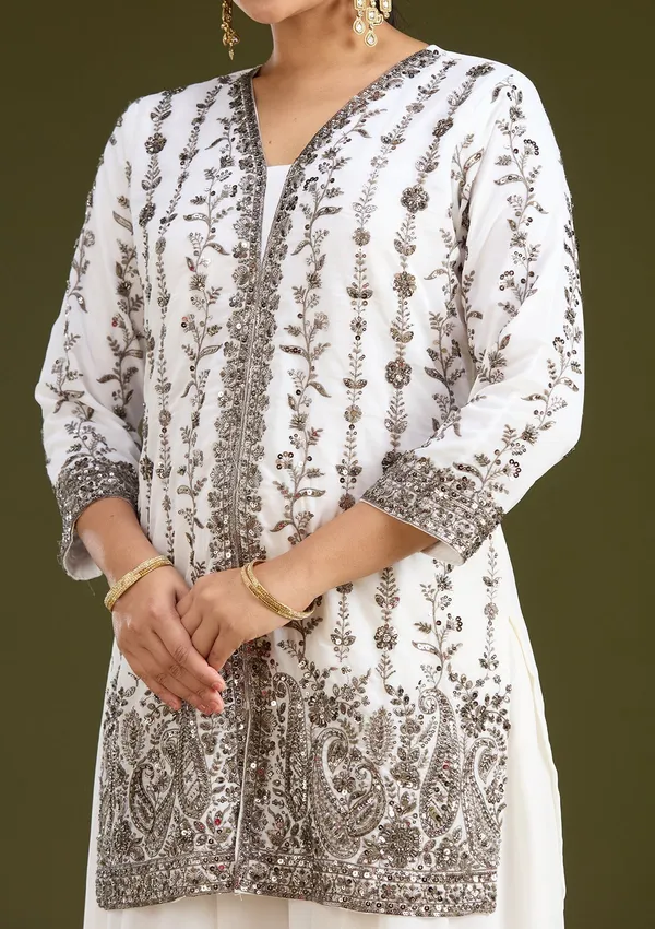 Off_White_Cutdana_Georgette_Readymade_Salwar_Suit