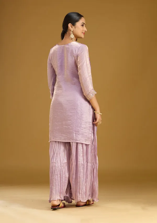 Lavender_Threadwork_Tissue_Readymade_Salwar_Suit
